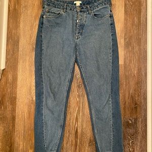 Two-toned Jean shorts
